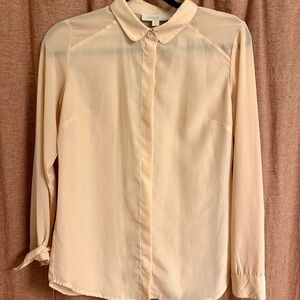 Olive & Oak Peach Button-Up Women's Top